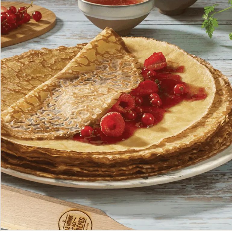 Brittany crêpes, red fruit